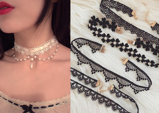 蕾絲choker