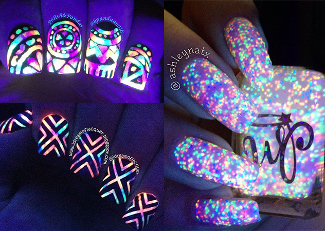 Fluorescent Nails