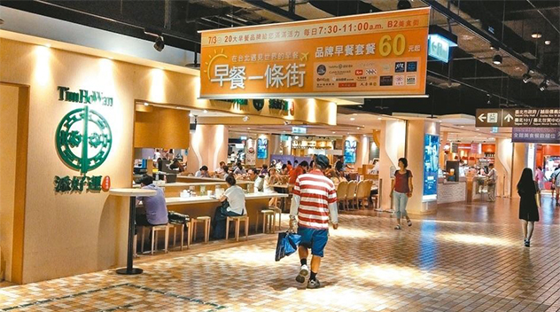 統一時代百貨 早餐一條街