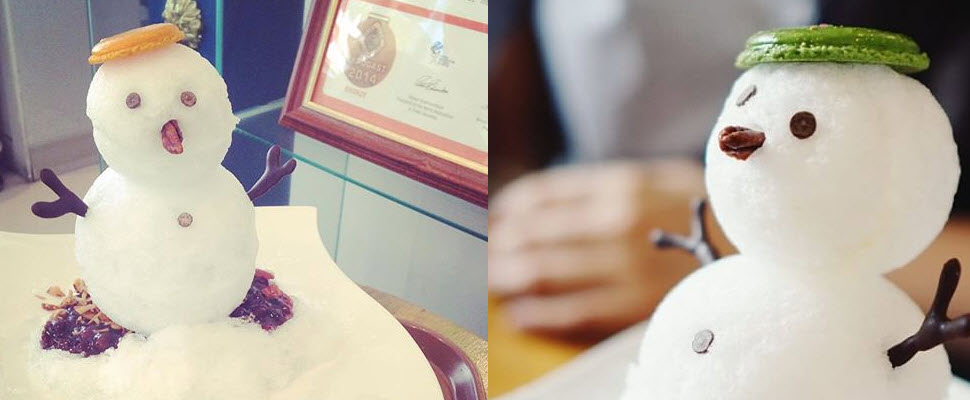 超可愛雪人剉冰，夏天不吃就太對不起自己囉～