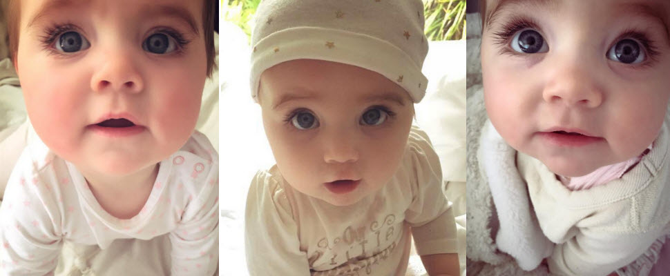 世界最萌的小Baby，用修長睫毛融化你的心