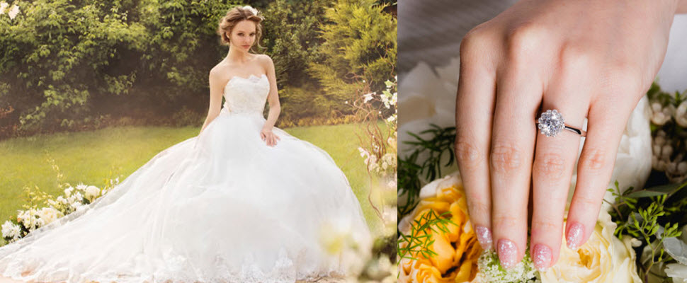 超美的新娘指彩，看了都想結婚囉~