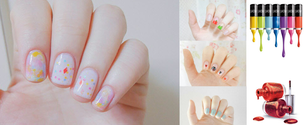 指甲光禿禿好害羞，手殘小資女一看就會的指彩