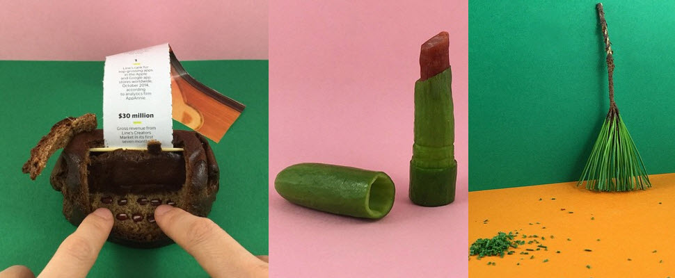 這些食物你捨得吃嗎？有趣的食物藝術讓你大開眼見