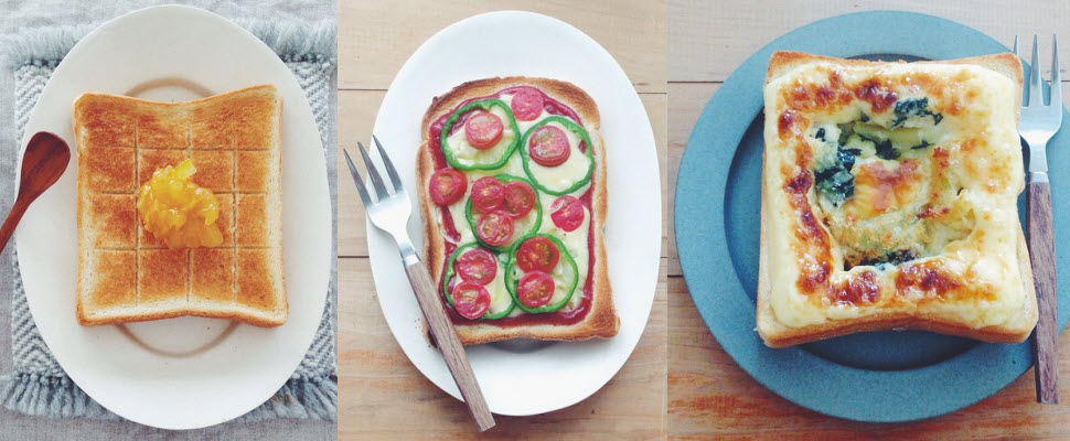 她讓單調的吐司變有趣，每天換上不同裝扮