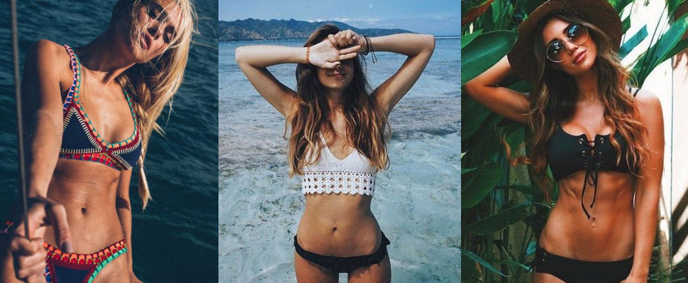 夏天就是要穿比基尼！用人體彩繪回顧100年來泳裝變化～