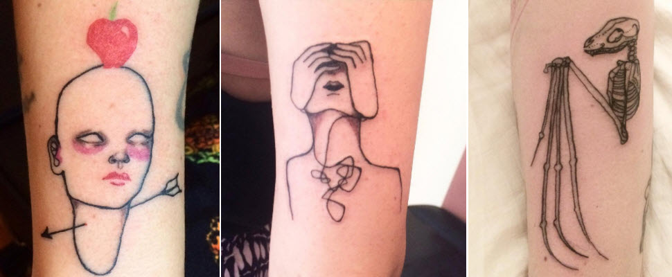 刺青還是有點個性比較好，Astrid展現超前衛風格，小編等不及要刺囉～