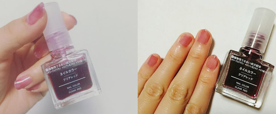 無印良品血色指甲油讓女孩瘋狂，透明果凍紅最迷人～