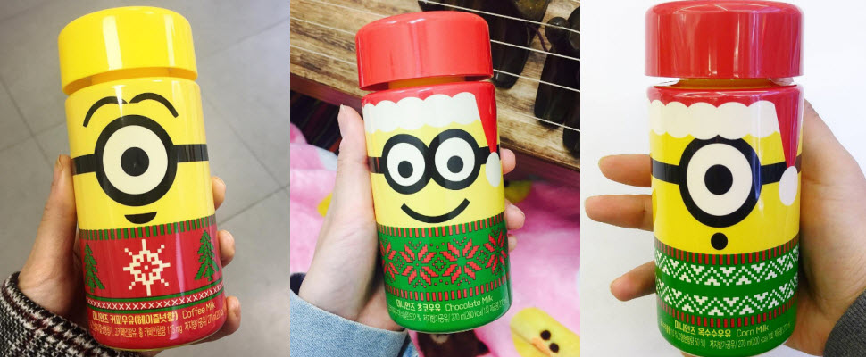 小小兵也要過聖誕節～化身成聖誕老公公的小小兵在韓國GS25等你喔！