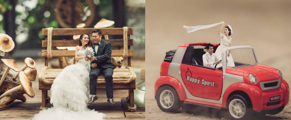 超萌縮小版婚紗照趣味十足，以後我的婚紗照也要這樣拍！