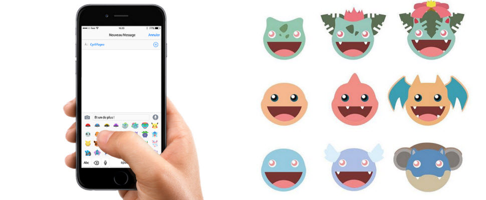 就算我們沒辦法抓神奇寶貝，但可以用Pokemon表情符號過乾癮喔！