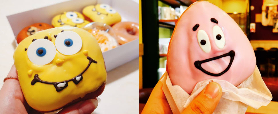 韓國KryspyKrem超犯規！海綿寶寶系列捨不得吃啊～