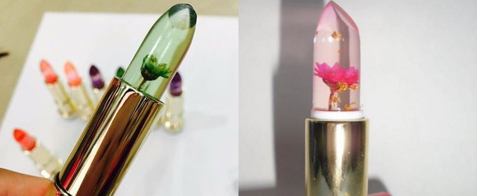 超夢幻鮮花果凍唇膏，體溫升高就變色囉～