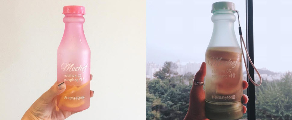 韓妞瘋果漾水杯，漂亮的外型讓喝水變得很時尚！