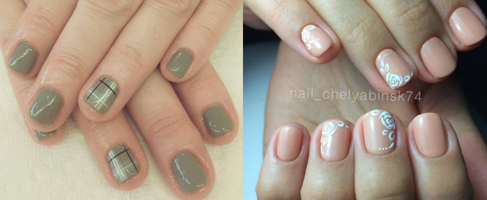 短指甲也是可以穿上華麗的衣裳喔！