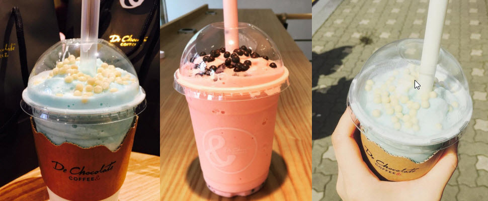 韓國街頭人手一杯夢幻奶昔，不買一杯怎麼可以呢？