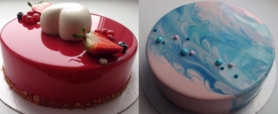 超夢幻蛋糕，大理石材質般的鏡面質感讓人捨不得切！