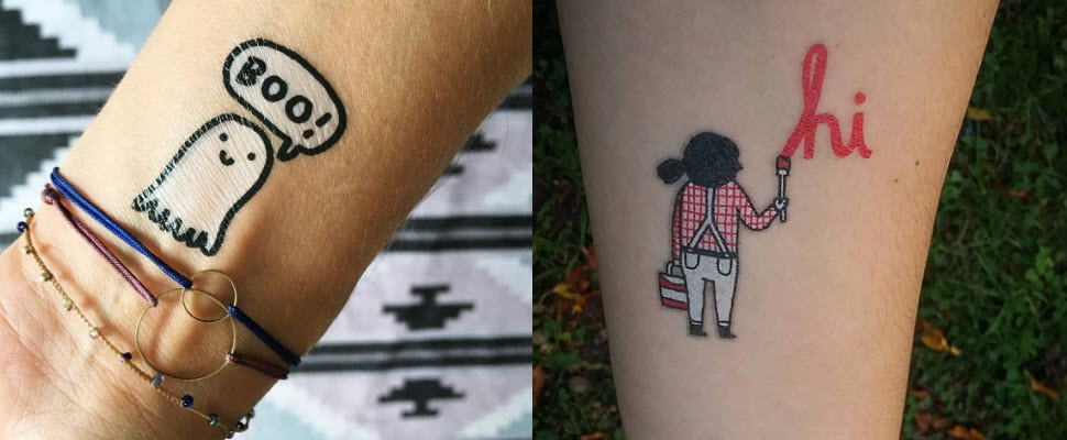 女孩們勇敢的刺下去吧！反正不喜歡撕掉換一個就好囉～