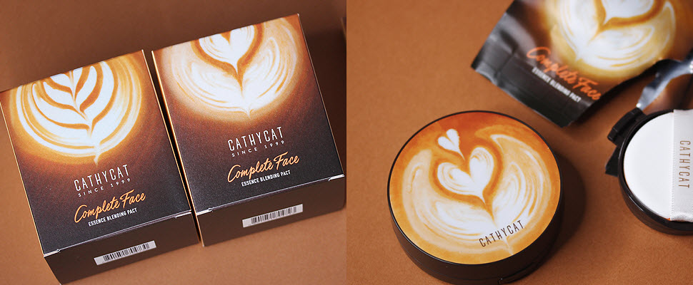 是喝咖啡還是補妝呢？超美拉花氣墊粉霜，喝咖啡時不要拿錯啊～