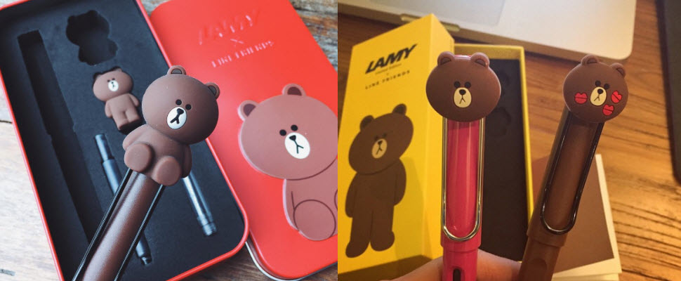 大家一起來練習寫字吧～LINE推出熊大鋼筆組也太可愛了❤