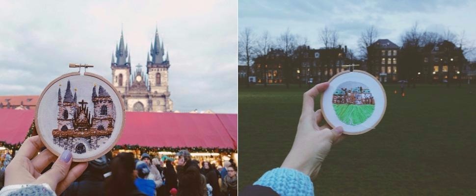 超狂刺繡流浪家，姐用一針一線記錄環遊世界旅程～