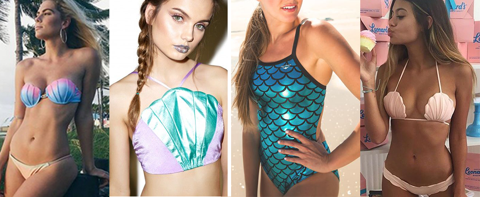 長不出一條人魚尾巴，至少可以學芭黎絲穿上人魚泳裝！