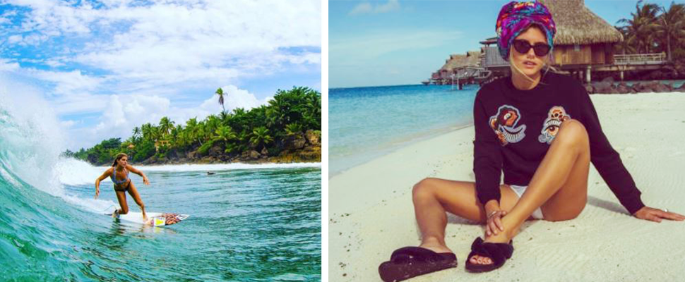 原來衝浪正妹都這樣防曬，太陽再毒辣也不會怕曬傷曬醜～