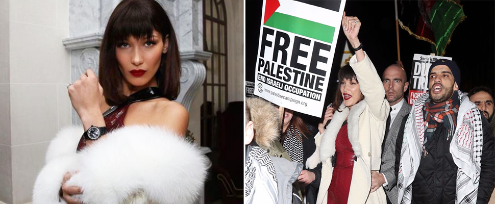 貝拉妹子很忙～跑完精品趴不換裝，直接上街「抗議遊行」！