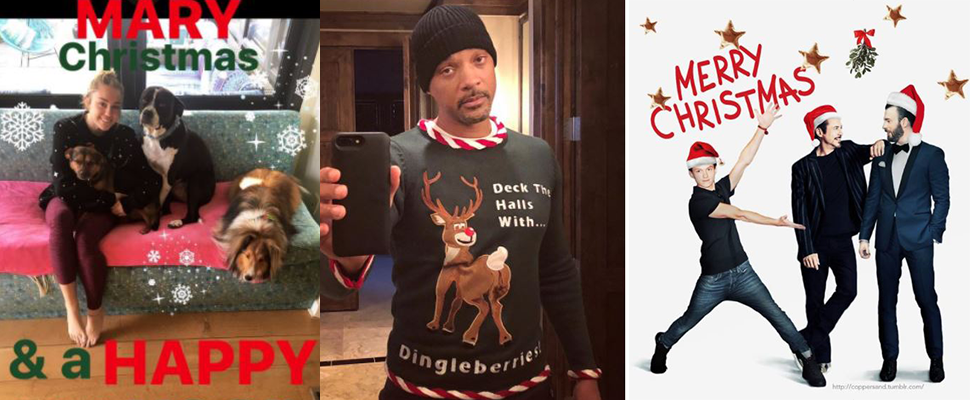 來看看好萊塢大明星怎麼過節的？人家的IG照放暖不放閃～