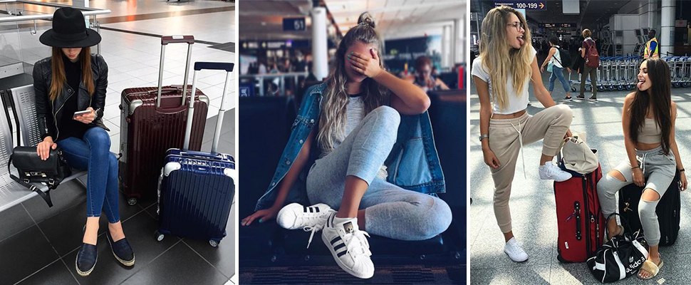 連睡褲也能穿出時髦感，機場時尚有什麼難的？