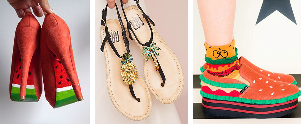 雖然媽媽說我不可以玩食物，但是當鞋子穿真的很吸睛呀～