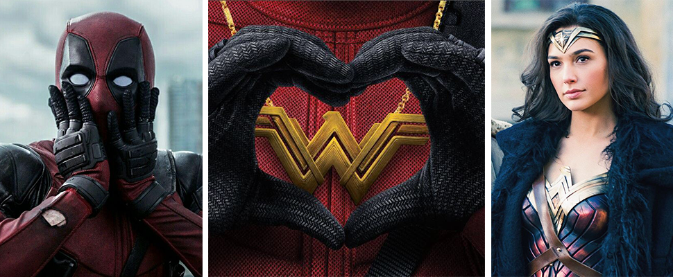 只能說神力女超人太紅，連敵對的「死侍」也拜倒在她裙下