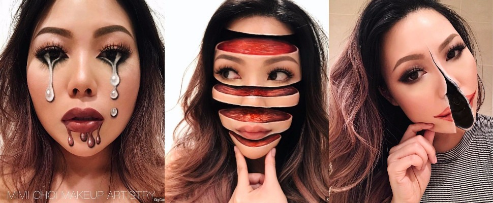 她真的把臉切開了嗎？神乎其技的化妝技巧驚艷眾人～