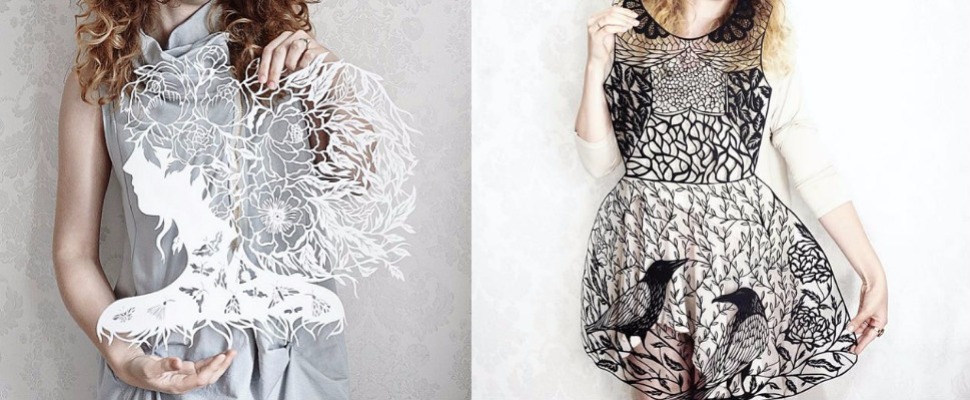 令人驚嘆的紙雕藝術，原來紙做的衣服比真的衣服還要美～