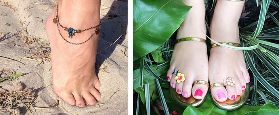 香奈兒的模特兒都戴上珍珠腳鍊了，女孩還不試試「腳戒」、「腳鍊」嗎？｜流行資訊