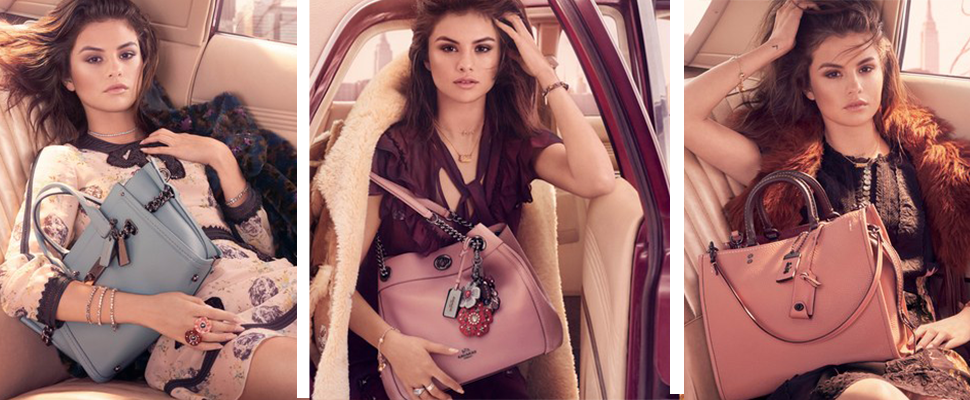 代言、設計一手包辦！Coach形象大使賽琳娜戈梅茲化身70年代巨星，親自代言個人聯名包款