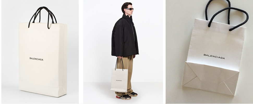 Ikea購物袋已過時，偽裝成紙袋的小羊皮手袋才是Balenciaga的新時尚！