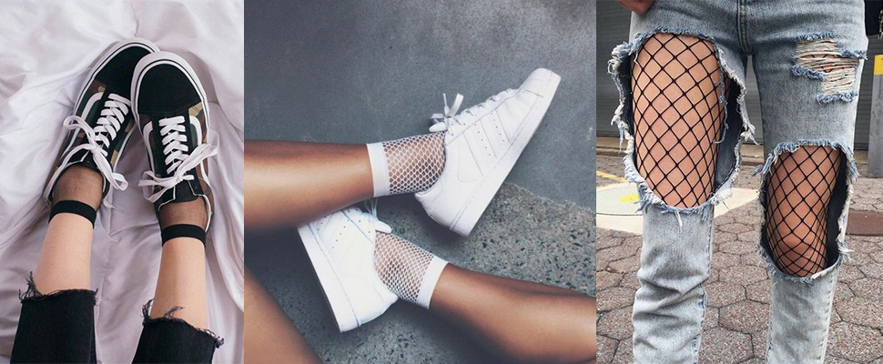「球鞋+網襪」穿搭最新指南，你們敢嘗試嗎？