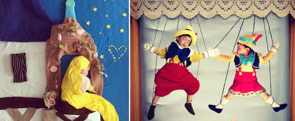 媽咪不要鬧～人家只是想睡覺！超厲害媽咪趁孩子睡覺創造了另一個世界～