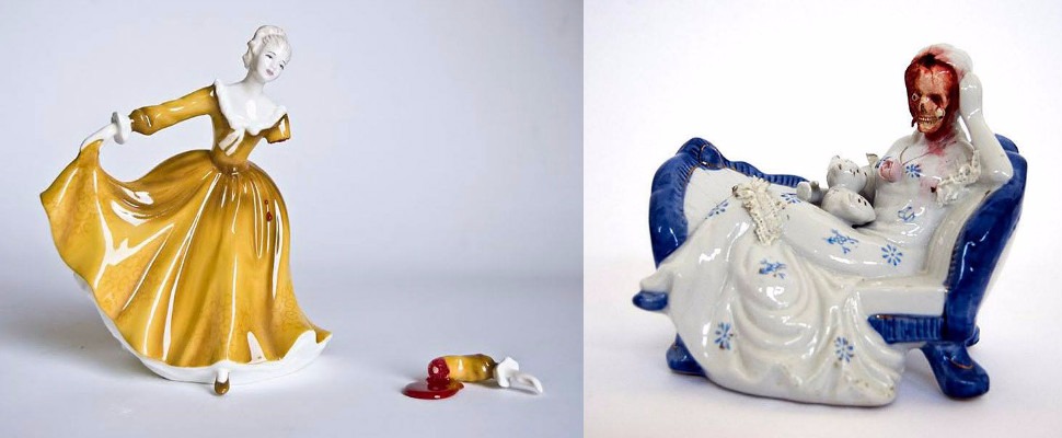 血色童話的真實呈現，超獵奇血腥陶瓷雕塑，超乎你的想像！