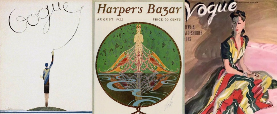 上個世紀的時尚雜誌封面，濃濃的藝術氣息不隨時光消退～