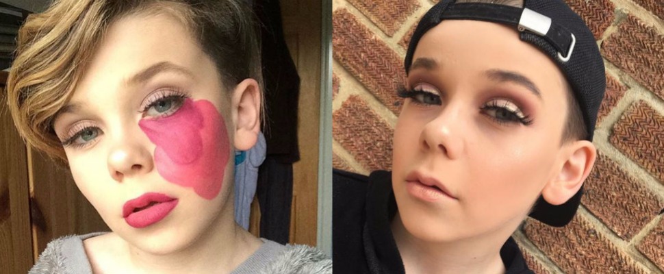 這十歲小男生所畫出來的妝容，讓美妝編輯們驚嘆，到底是...