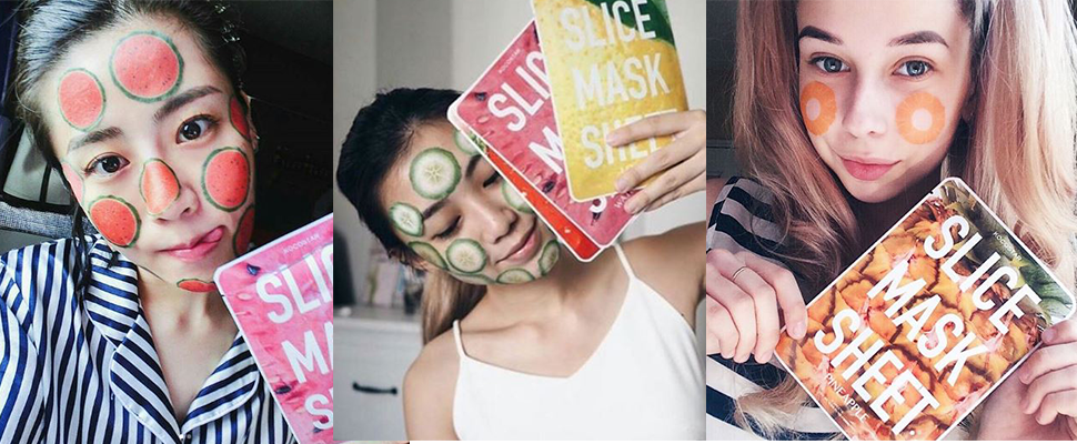 這不是水果切片，而是貨真價實的保養面膜…！