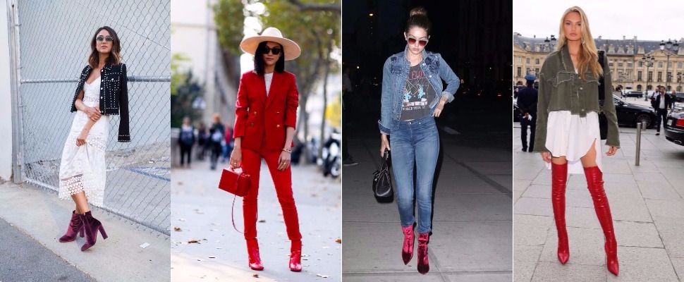 本季扮個時髦的紅鞋女孩，妳需要來一雙騷包小紅靴～｜穿搭推薦