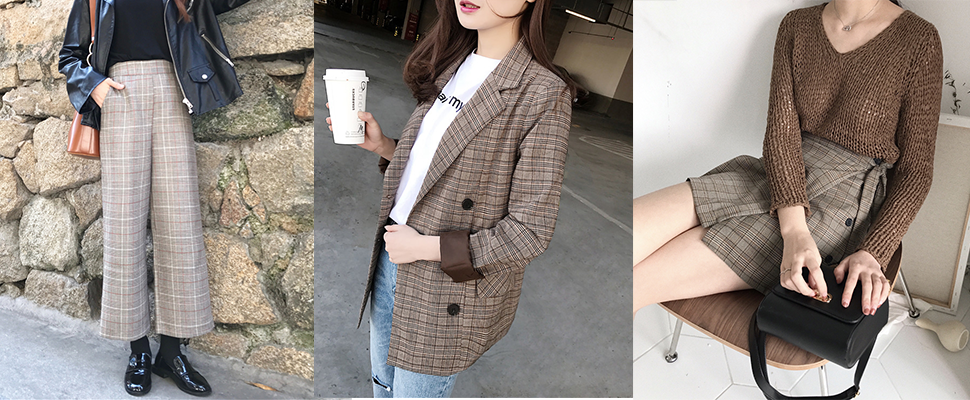 韓妞瘋狂洗版的3大格紋單品，冬天不穿上一件曬時尚怎麼行？