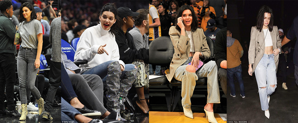 金小妹去NBA看男友打球，不過粉絲最想看的是她的OOTD～