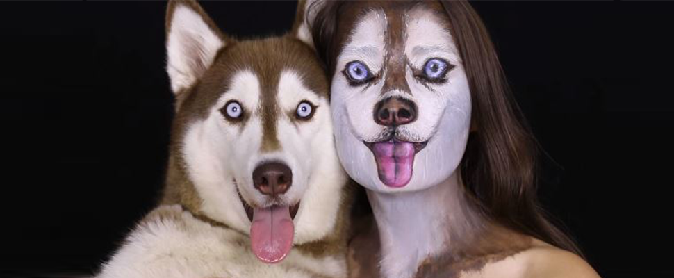 貓咪看了絕對傻眼！愛狗就要畫個一模一樣的寵物妝？