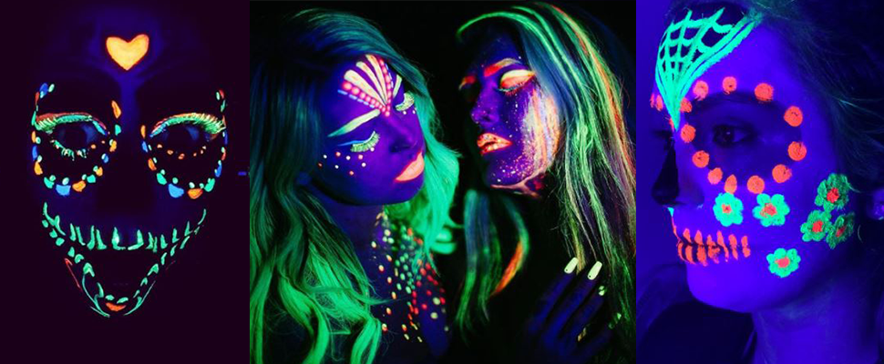 這個萬聖跑趴妝不需要太大技巧，記得去買顏料就好了～