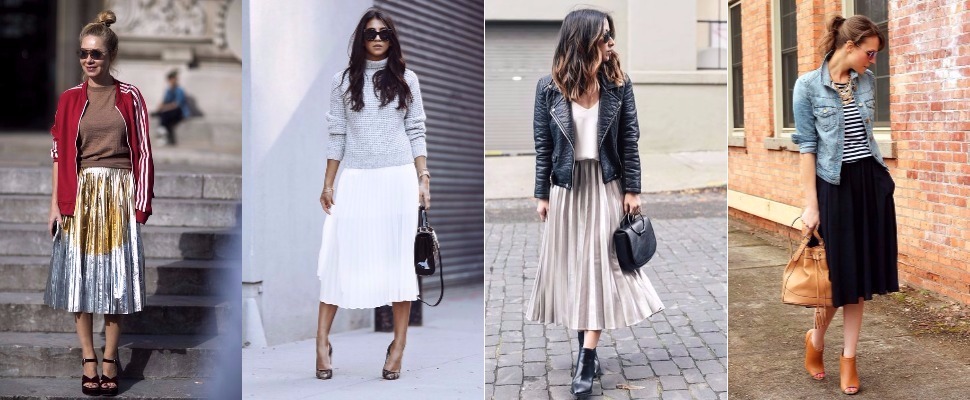 秋季OOTD怎能不來一條百褶裙？保證超時髦的5種搭法！