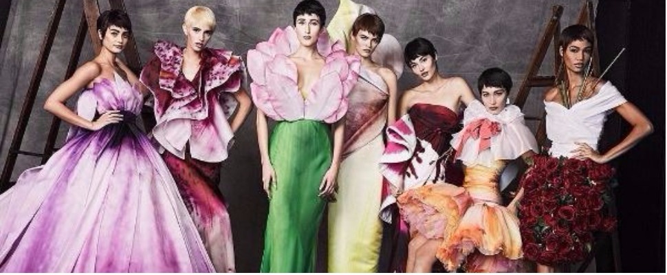 美！花仙子下凡了～MOSCHINO把麻豆們變成行走的花園